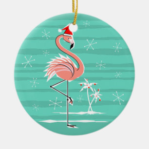 Ornement des textes de rayure de Flamant rose de