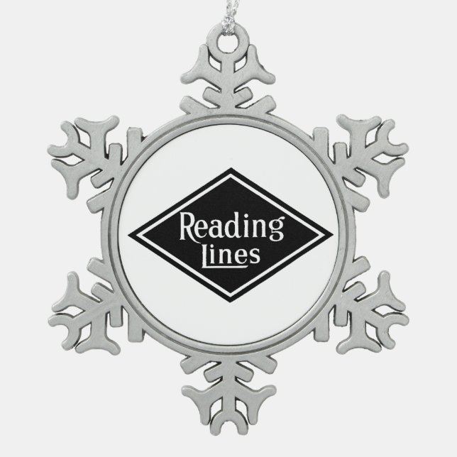 Ornement d'étain de logo de Reading Railroad (Devant)