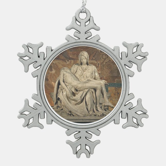 Ornement d'étain de Pieta (Devant)