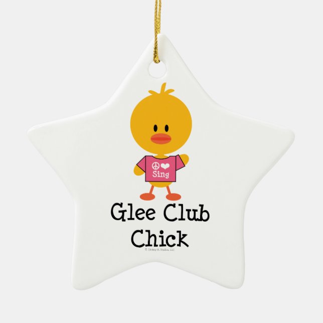 Ornement d'étoile de poussin de club d'allégresse (Devant)