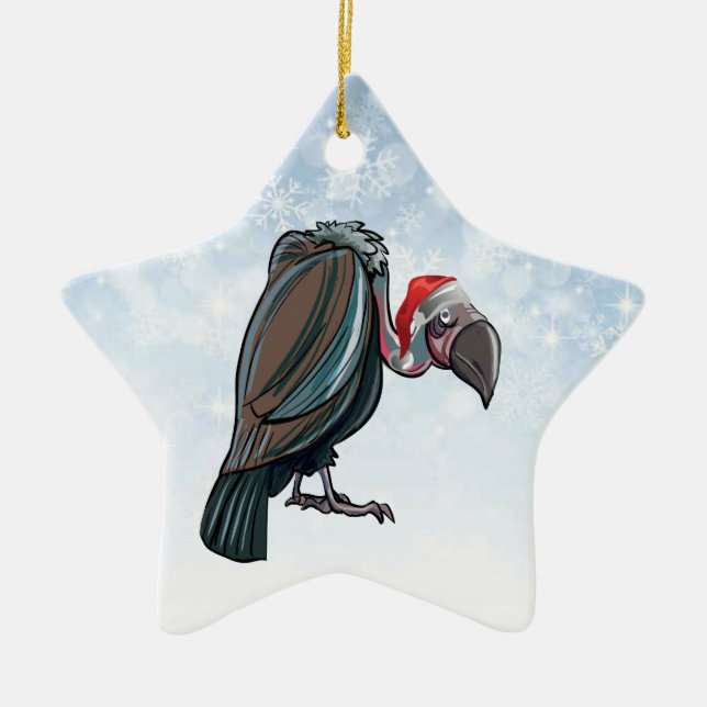 Ornement d'étoile de vautour de Noël (Devant)