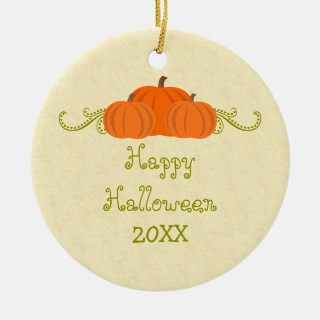 Ornement d'Halloween citrouille (Devant)