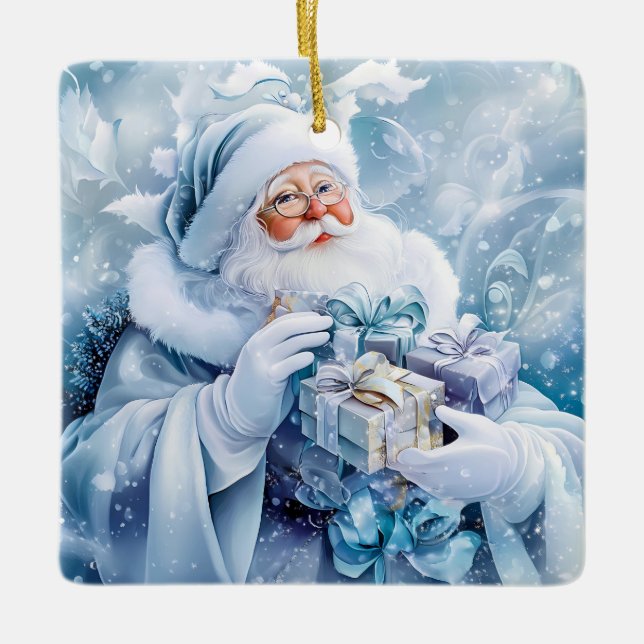 Ornement d'hiver bleu (Devant)