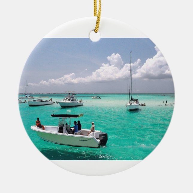 Ornement d'îles de Grand Cayman de ville de (Devant)