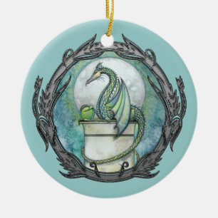 Ornement d'Imaginaire Dragon Vert