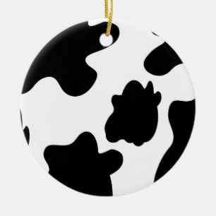 Ornement d'impression de vache