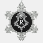 Ornement d'initiale de monogramme de R
