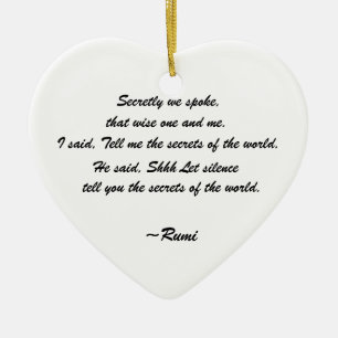 Ornement d'iris de citation de Rumi