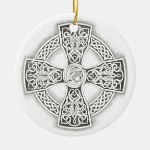 Ornement d'Irlandais d'imaginaire de croix
