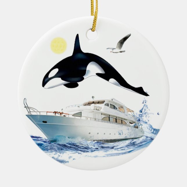 Ornement d'observateur de baleine (Devant)