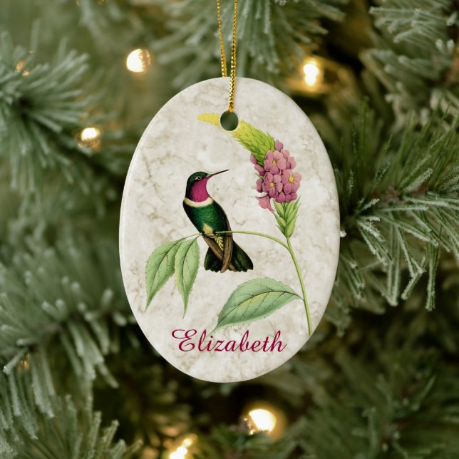 Ornement d'oiseau-de-colibri Throsé Améthyste (Arbre)