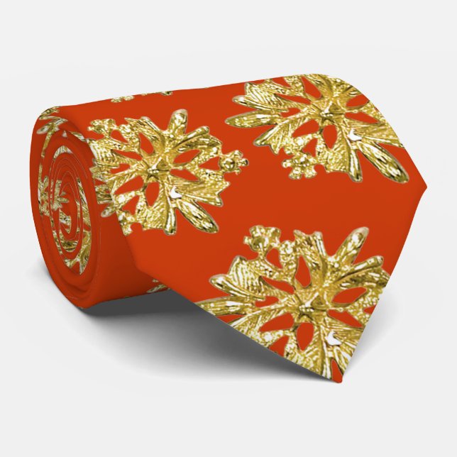 Ornement d'or de Noël Cravate hommes (Roulé)