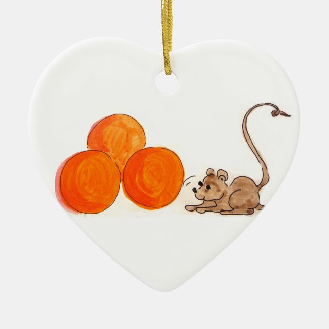 Ornement d'oranges de n de souris (Devant)
