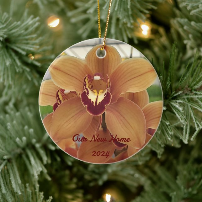 Ornement d'orchidées personnalisé (Arbre)