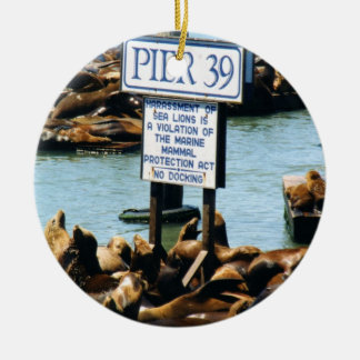Ornement d'otaries de la jetée 39