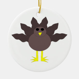 Ornement drôle de dindon de Thanksgiving