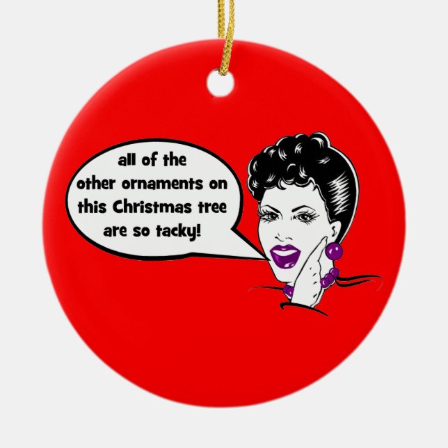 ornement drôle de Noël (Devant)