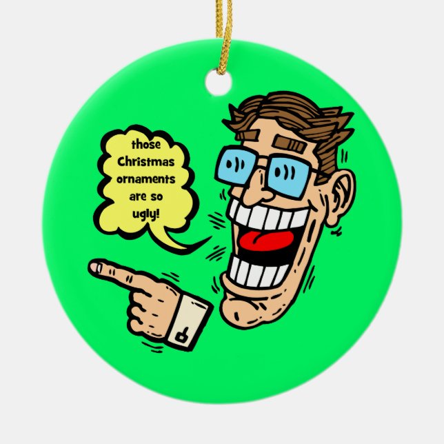 ornement drôle de Noël (Devant)