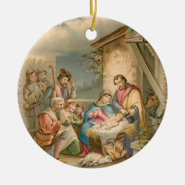 Ornement du Cercle de Noël, Jésus Christ (Devant)