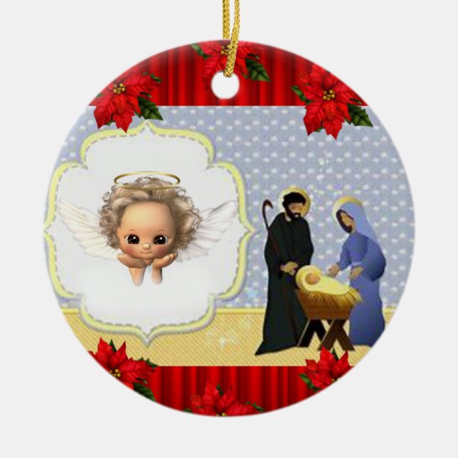 Ornement du Cercle de Noël, Jésus Christ (Devant)