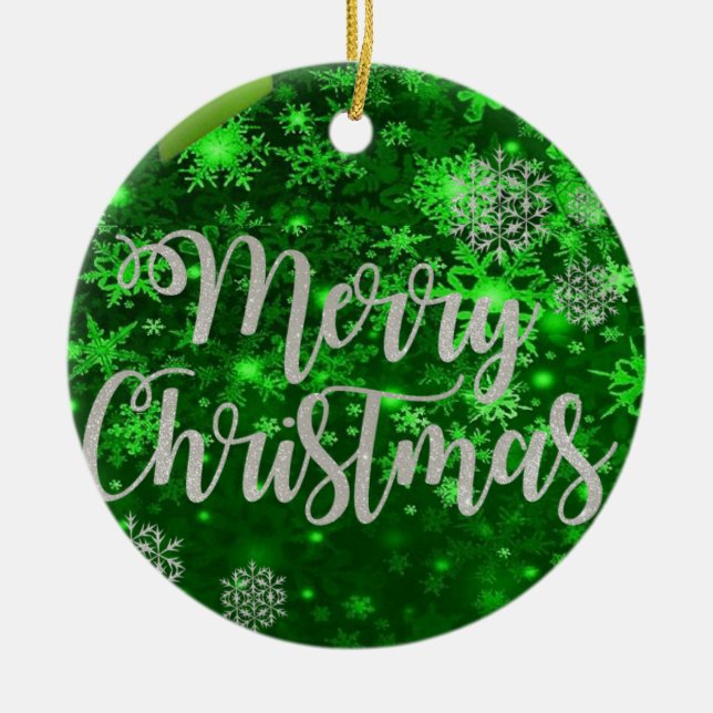 Ornement du Cercle de Noël, Joyeux Noël (Devant)