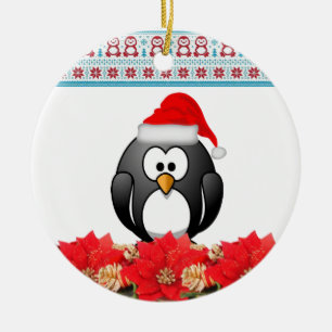 Ornement du cercle de Noël, pingouin