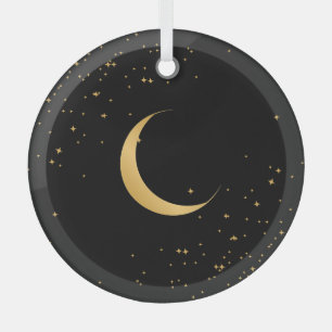 Ornement du cercle de verre de lune