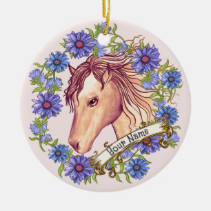 Ornement du Cheval Bleu Daisy