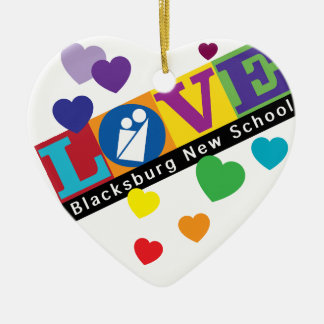 Ornement du coeur de la nouvelle école de Blacksbu