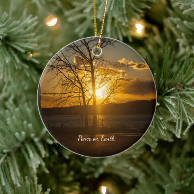 Ornement du coucher du soleil (Arbre)