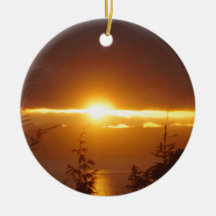 Ornement du coucher du soleil