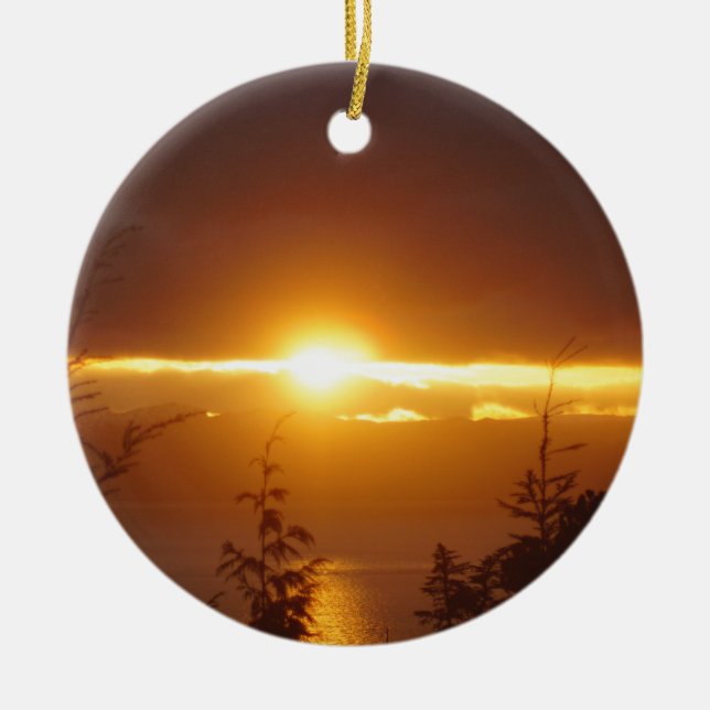 Ornement du coucher du soleil (Devant)