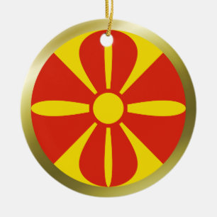 Ornement du drapeau de la Macédoine du Nord
