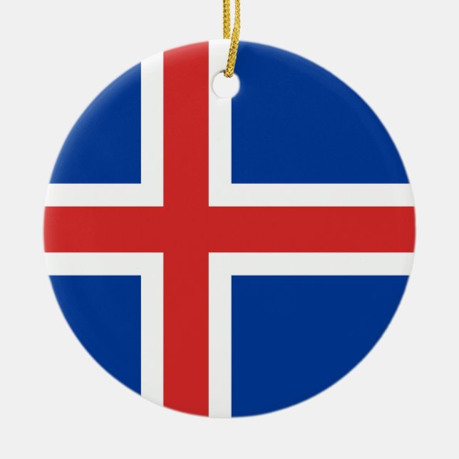 Ornement du drapeau islandais (Devant)