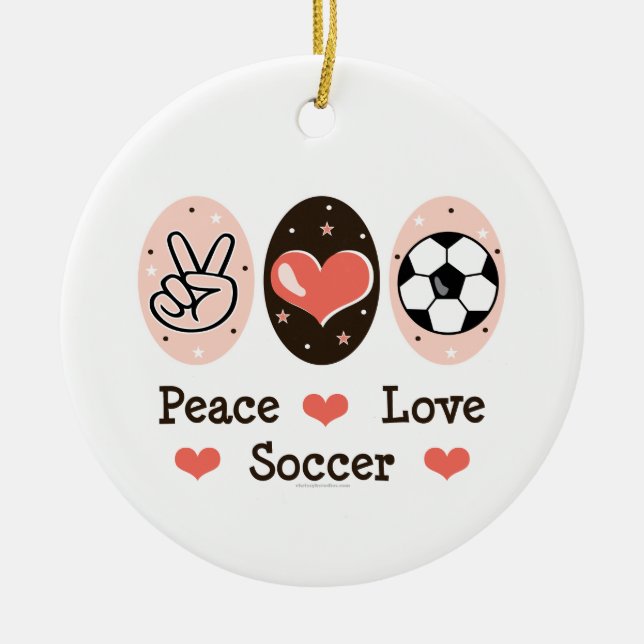 Ornement du football d'amour de paix (Devant)
