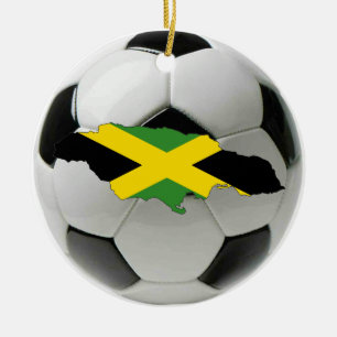 Ornement du football du football de la Jamaïque