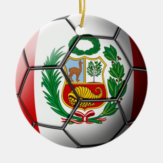 Ornement du football du Pérou (Devant)