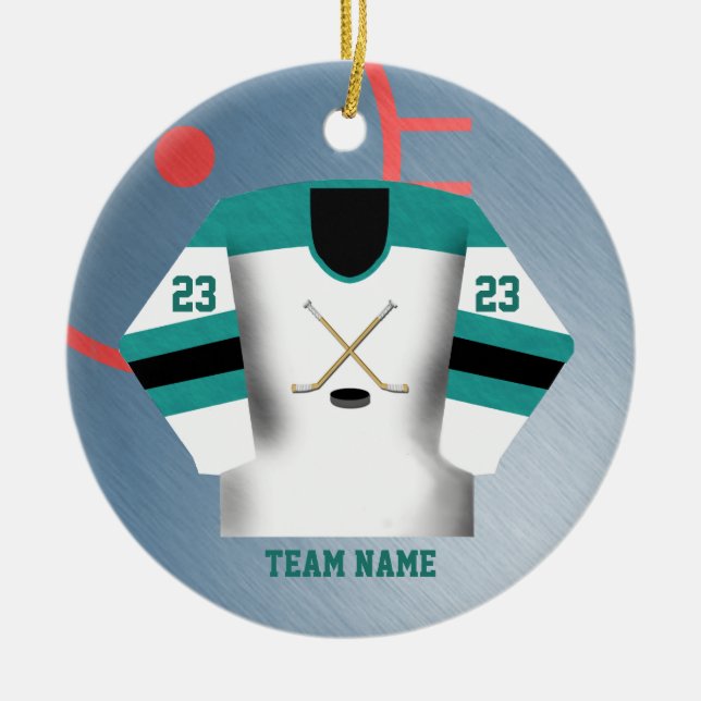 Ornement du Jersey de joueur de hockey (Devant)