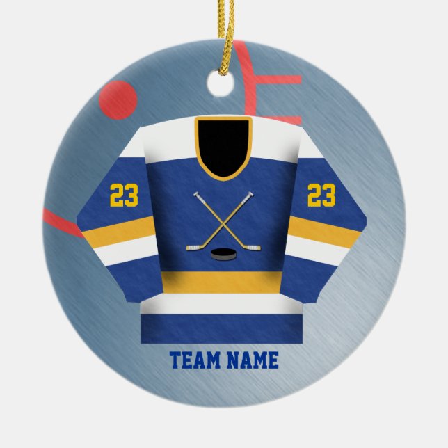 Ornement du Jersey de joueur de hockey (Devant)