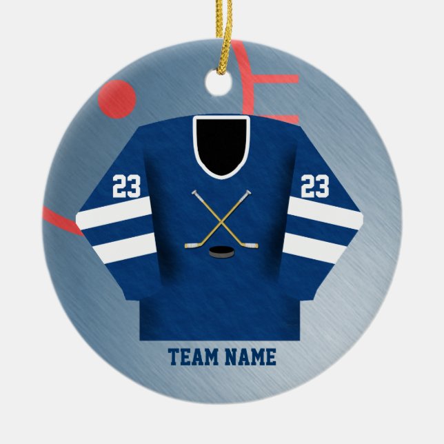 Ornement du Jersey de joueur de hockey (Devant)
