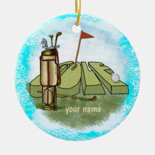 Ornement du jour du golf