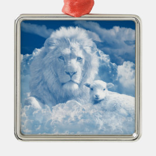 Ornement du lion et de l'agneau