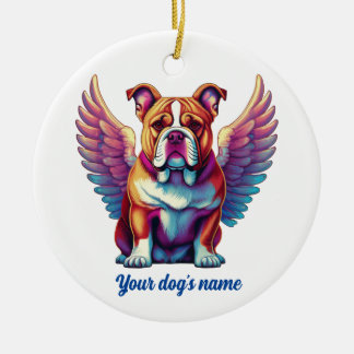 Ornement du Mémorial des Chiens de Bulldog Angel