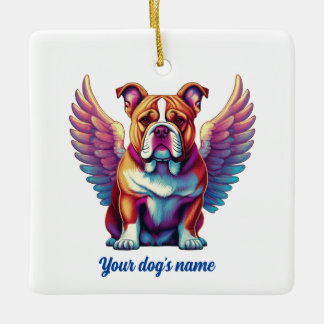 Ornement du Mémorial des Chiens de Bulldog Angel