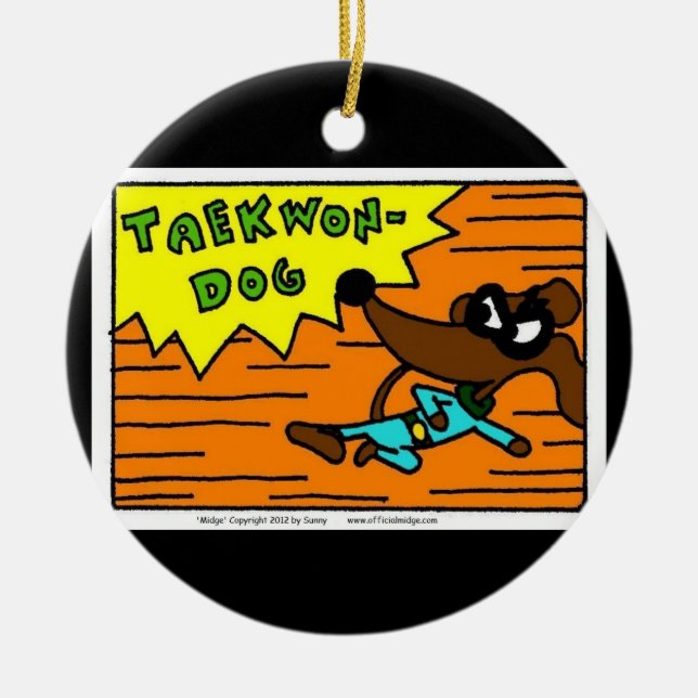 Ornement du moucheron TAEKWON-DOG (Devant)