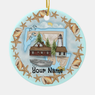 Ornement du phare de Maryland Shells