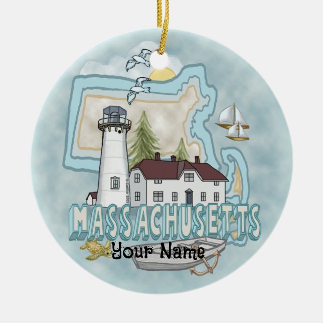 Ornement du phare du Massachusetts (Devant)