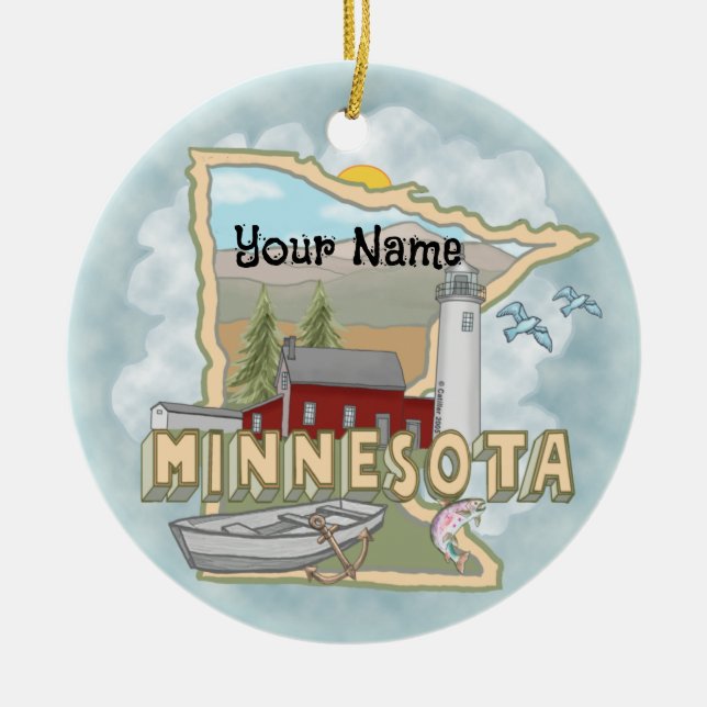 Ornement du phare du Minnesota (Devant)