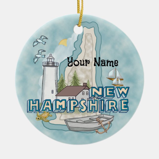 Ornement du phare du New Hampshire (Devant)