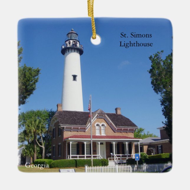 Ornement du phare St. Simons (Devant)